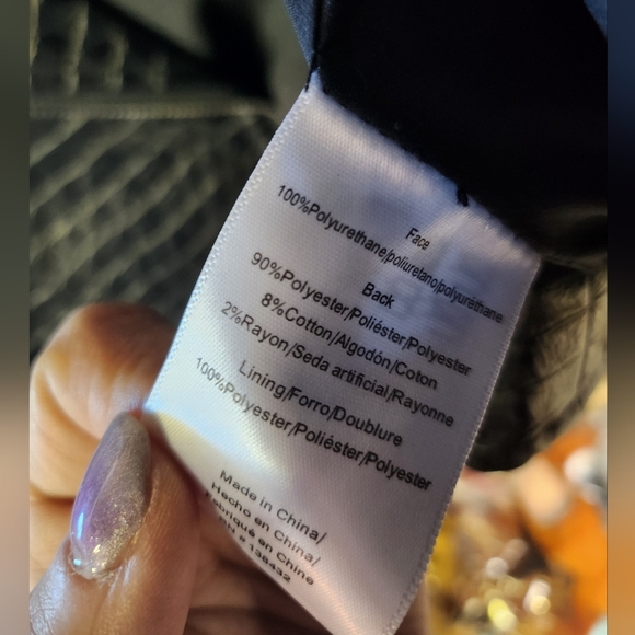 NWT $99 Modcloth Crocodile Rock Moto Faux Leather Jacket In Black Size M - Picture 10 of 11